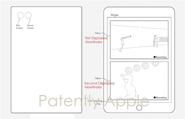 真正的“双摄”：苹果新专利可实现双摄像头分离取景