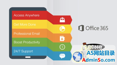 微软与GoDaddy合作向小企业推广Office 365