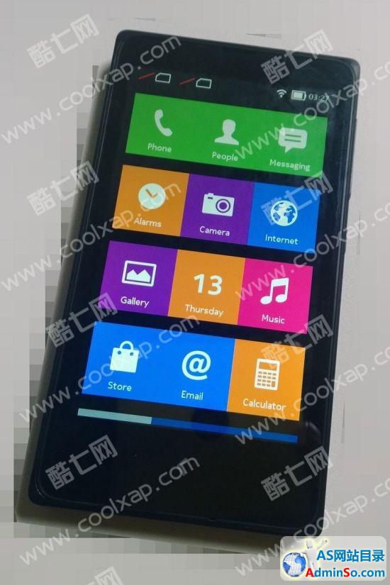 采用全新UI  Nokia X(A110)真机再曝光 