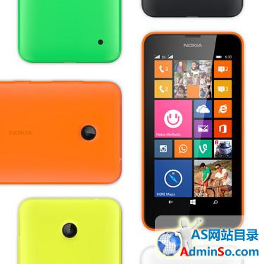 WP8.1系统/双卡双待 Lumia 630/635发布 