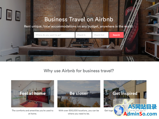 商务差旅也能用Airbnb订房了