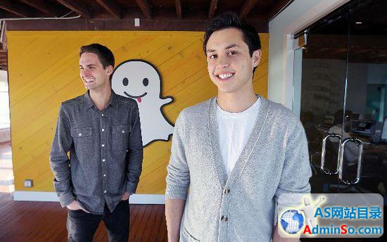 Evan Spiegel, left, and Bobby Murphy, the founders of the social media platform Snapchat.