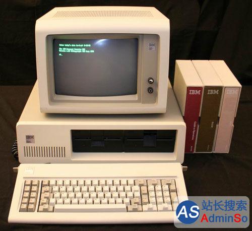 IBM PC 5150，虽然Intel 8088处理器主频只有4.77MHz，64KB内存，而且还是单色显示器，运行微软公司专门为IBM PC开发的MS-DOS操作系统