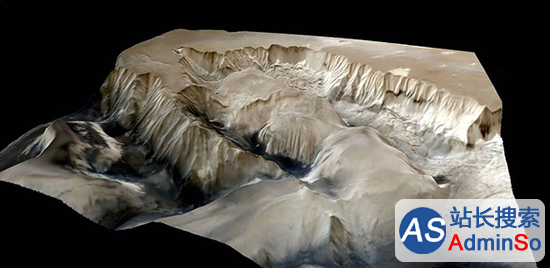 印度火星探测器捕捉到3D峡谷照片sent