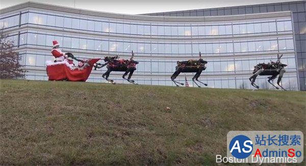 谷歌机器人变身圣诞“驯鹿”：画面太美