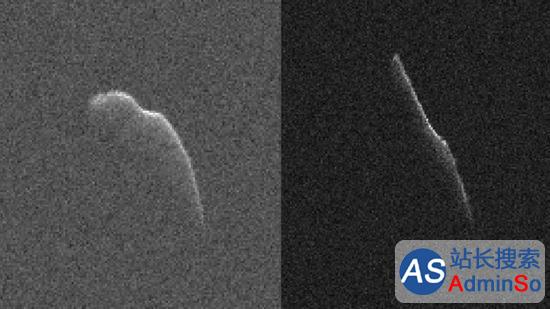 NASA公布平安夜近地小行星照片：像酸黄瓜