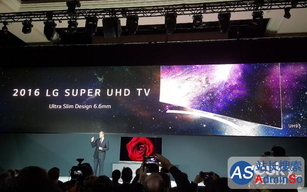 CES2016首日LG发布全新电视:超薄+曲面