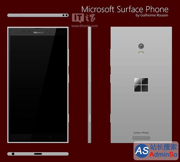 微软Win10手机Surface Phone概念机：全金属，Lumia风