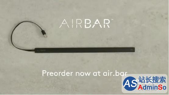 有了AirBar笔记本就可随时随地切换为触控屏