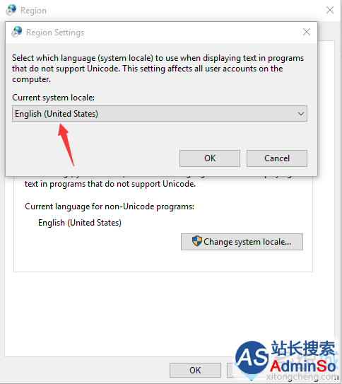 Win10英文版系统下中文软件显示为问号的解决步骤9