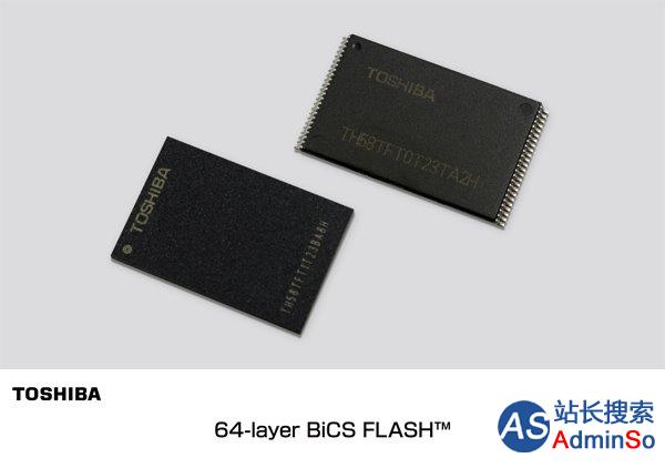 东芝、西数宣布新BiCS 3D NAND闪存明年上市：64层堆栈