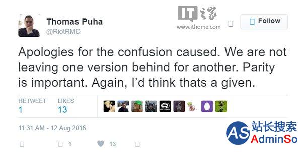 《量子破碎》开发商道歉，Win10 UWP版仍将继续更新