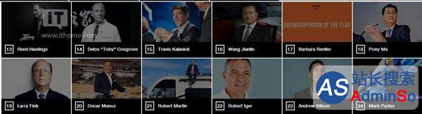 《财富》评选2016年最受欢迎企业领袖：扎克伯格第一，马云程维进前10