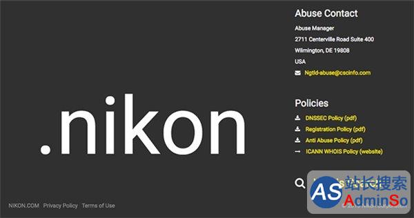 紧追佳能：尼康将启用全新顶级域名.nikon